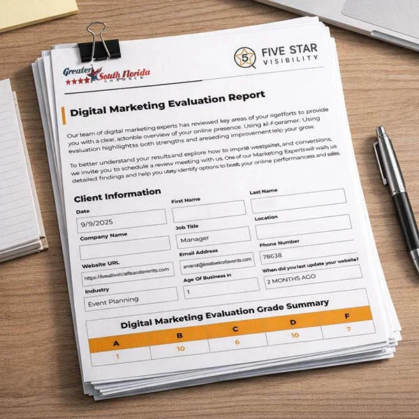 Preview of marketing evaluation report