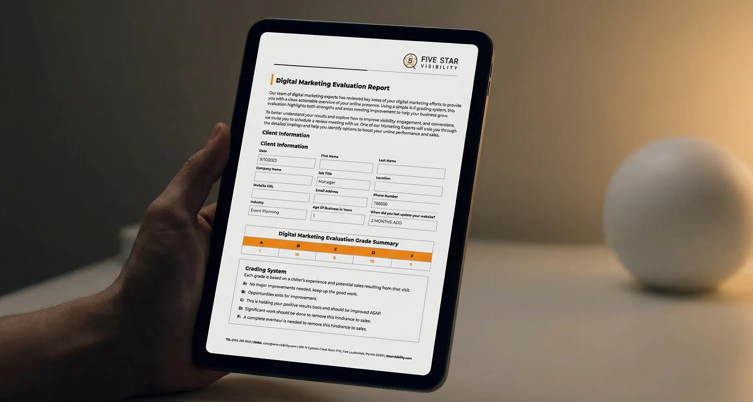 Preview of marketing evaluation report