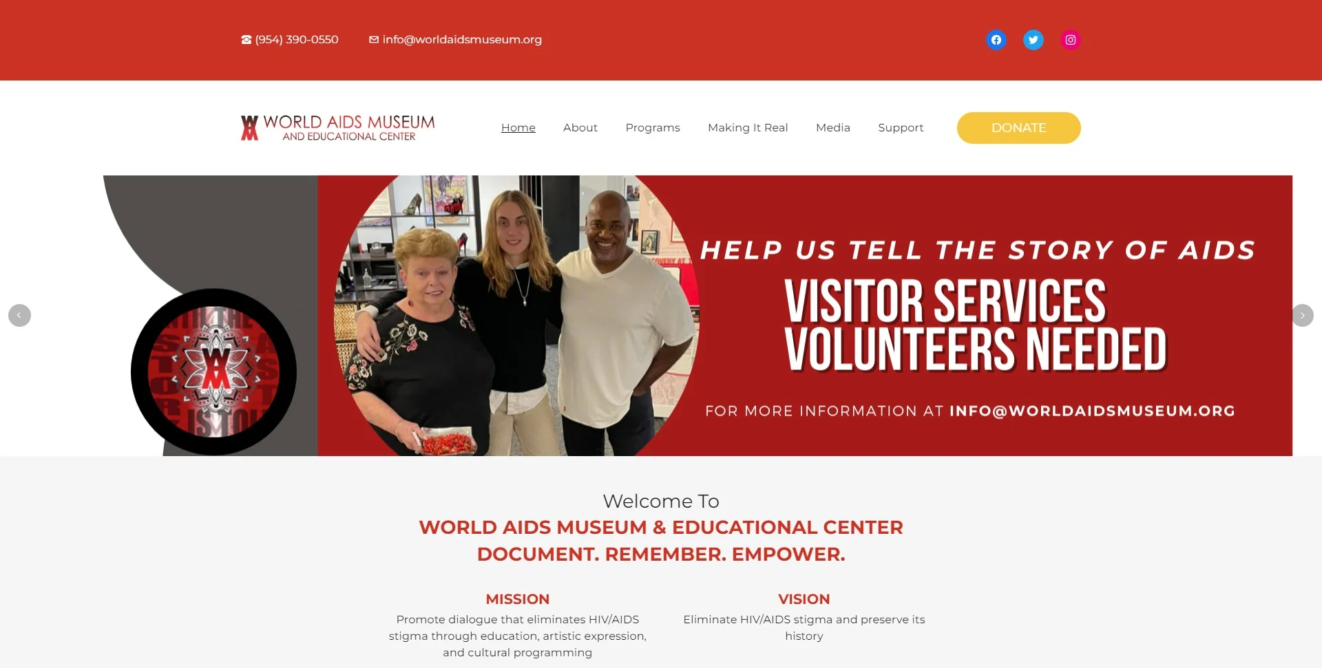 World Aids Museum Website