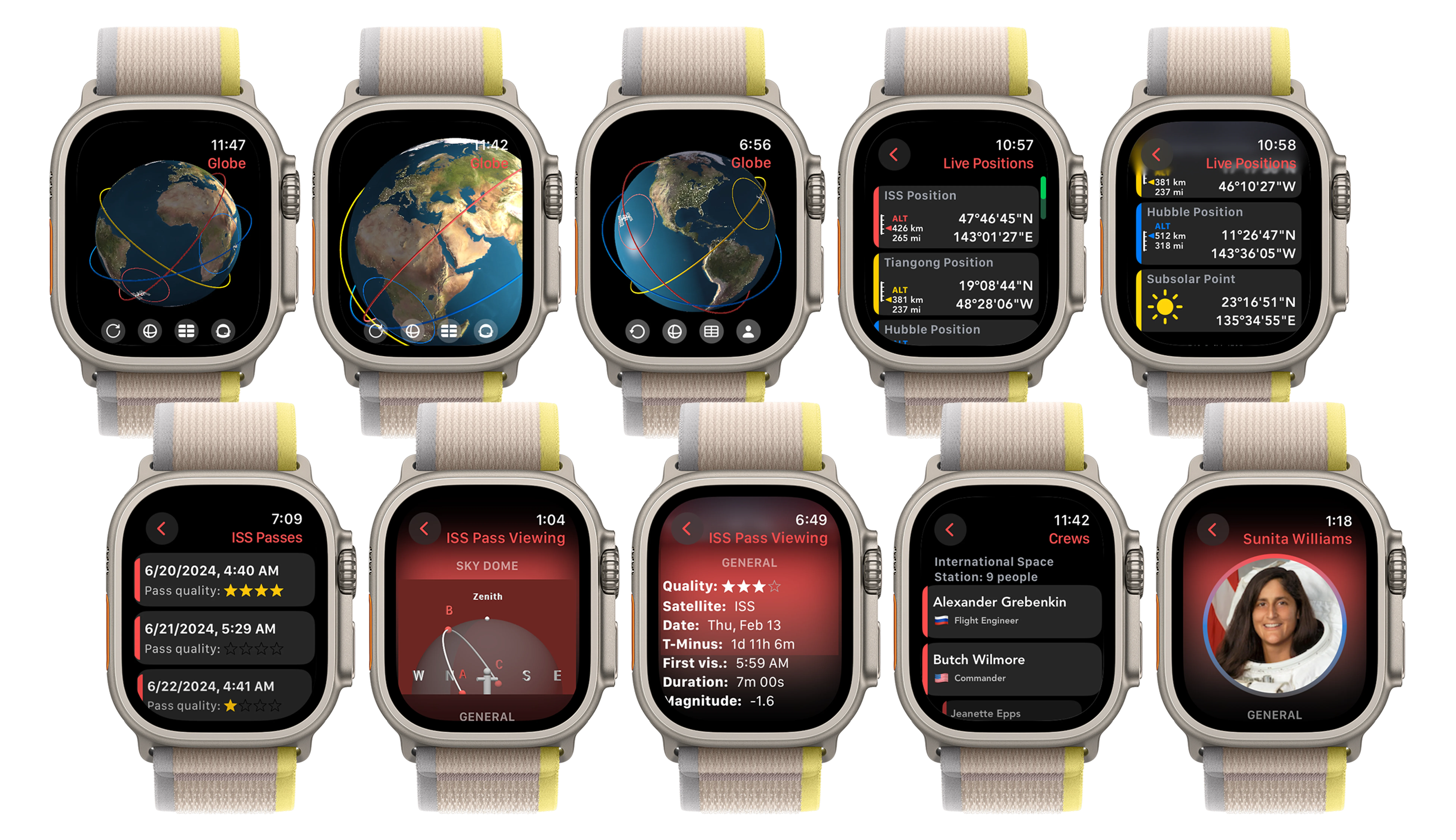 Download ISS Real-Time Tracker 3D exclusively on the App Store for your Apple Watch, iPhone, or iPad.