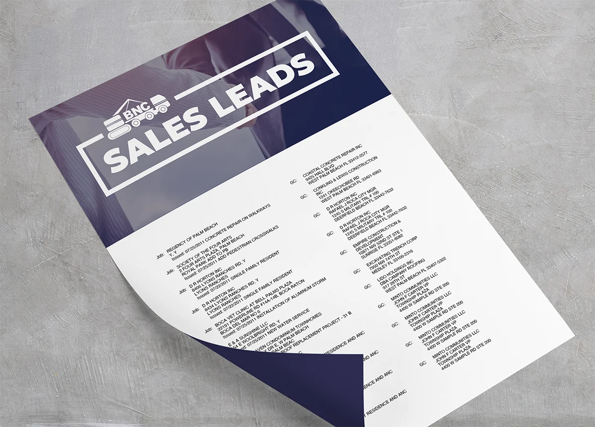 Sales leads