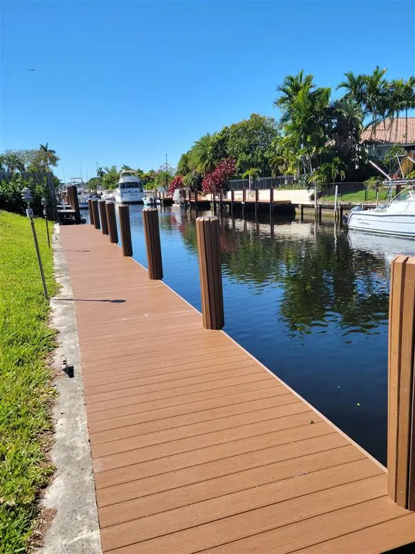 Composite Dock Deck and Pilings