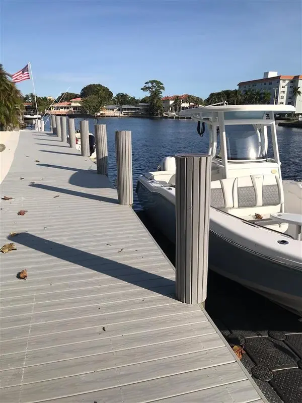 Composite Dock Deck and Pilings