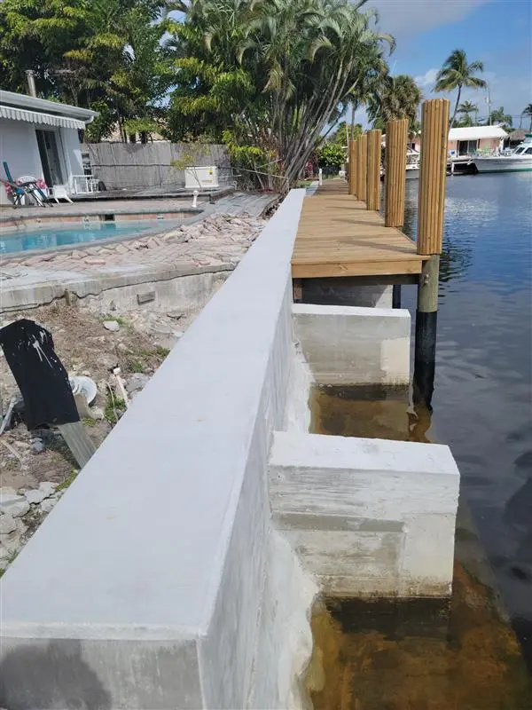 Dock and Deck and Pilings