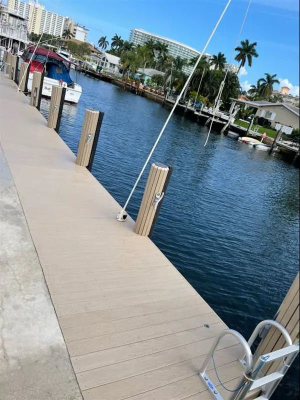 Composite Dock Deck and Pilings