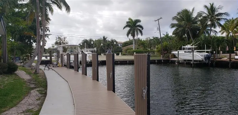 Composite Dock Deck and Pilings