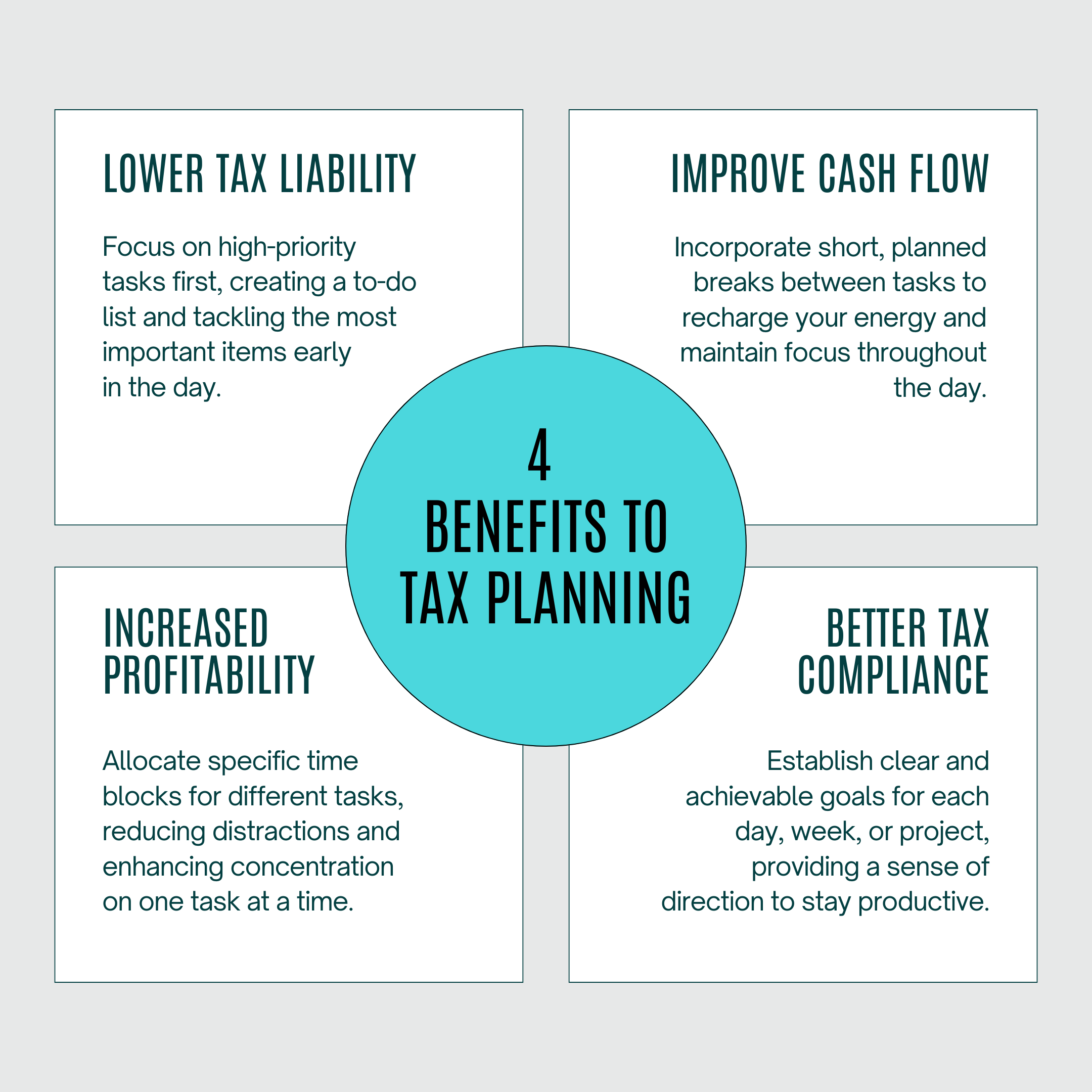 4 benefits to tax planning